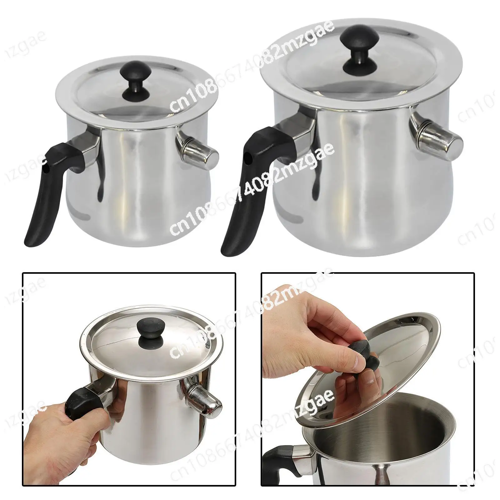 

Кастрюля для плавления пчелиного воска из нержавеющей стали 2,5 л для обработки меда, большие инструменты для приготовления воска, инструменты для пчеловодства