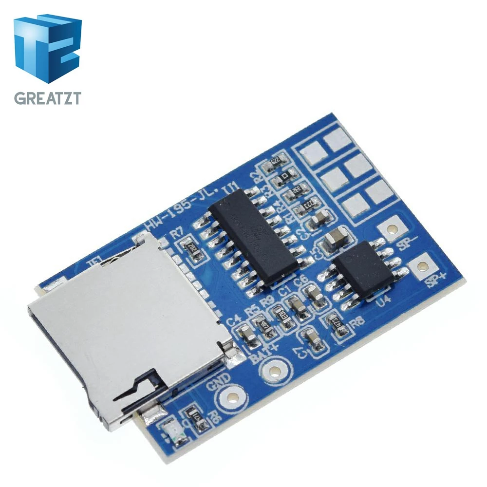 GREATZT GPD2846A TF Card MP3 Decoder Board 2W Amplifier Module for Arduino GM Power Supply Module