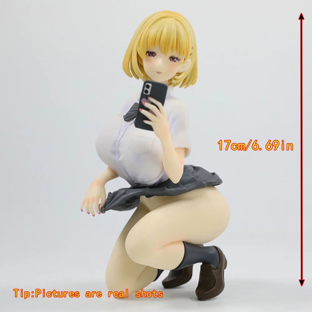 14cm Key-animator Yuanzi Anime Figure Mask Selfie Cute Sexy Figure Anime Nsfw Beauty Girl Peripherals Action Figures Gift Toys