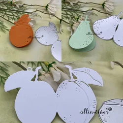 Fruit tag decoration DIY Craft Metal Cutting Die Scrapbook Embossed Paper Card Album Craft Template Stencil Dies