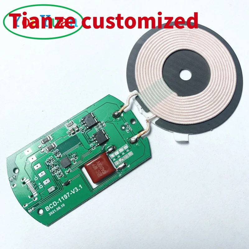 

(Customized) Custom pcba pcb wireless charging module 5v 2a Qi 1.3 Wireless Charging Module 15W