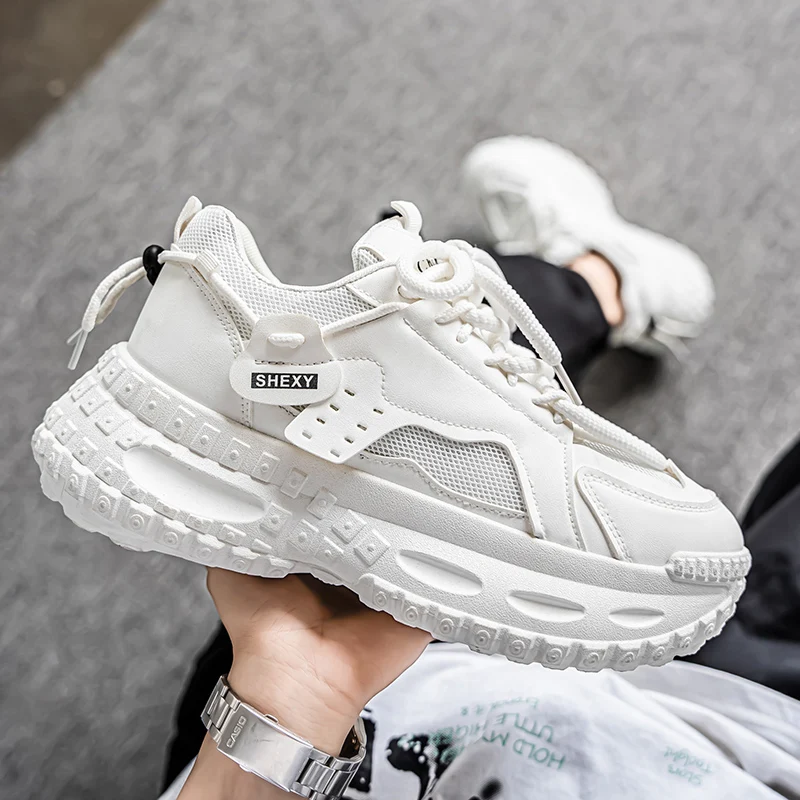 Mesh Comfortable Shoe Original Men's Sneakers 2025 Autumn Men Casual Shoes Fashion Non-slip Four Seasons Outdoor Mixed Colour 44