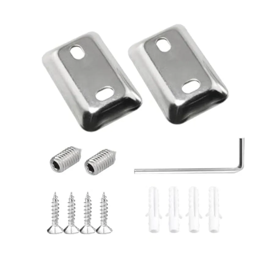 

2PCS Towel Rack Replacement Parts Wall Mounted Towel Bar Washers Toilet Paper Holder Installation Accessories with Screws Set S