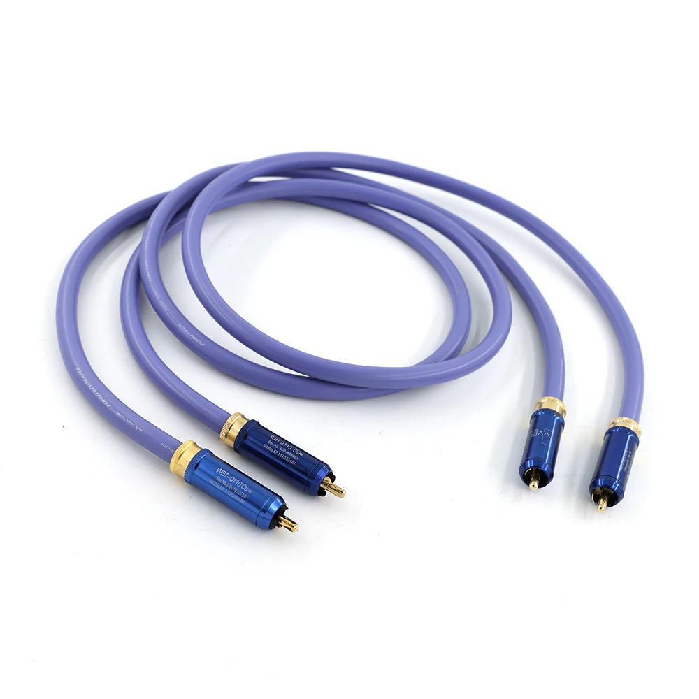 furukaw FA-αS22 Fever Grade Double Lotus Audio Cable Audio Power Amplifier CD Tube Amplifier WBT Gold Plated RCA Signal Cable