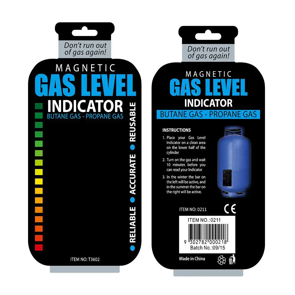 Imagem -02 - Indicador de Nível de Gás com Medição de Temperatura Vara Propano Butano Glp Tanque de Combustível Medidor Magnético Garrafa de Caravana