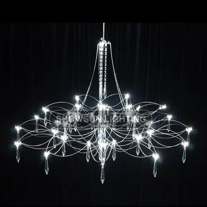 

Bedroom room French lamp luxury crystal chandelier dining room upscale modern simple firefly crystal lamp