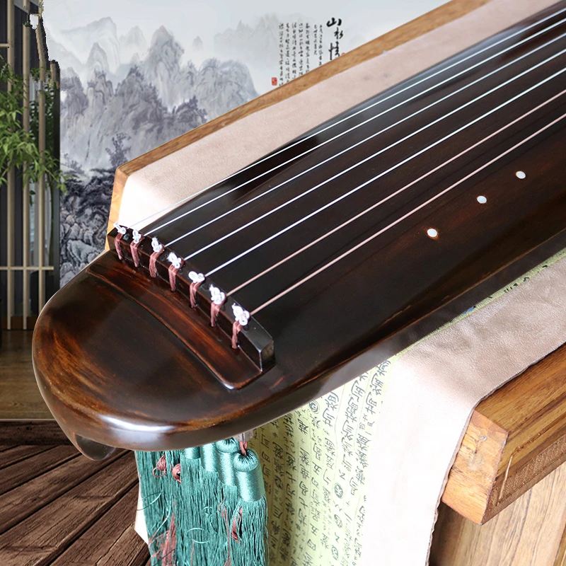 

SevenAngel Guqin HunDun Style Old House Liang Wood For Beginner /Exam Grade 100%Handmade Guqin Send Full Set of Accessories