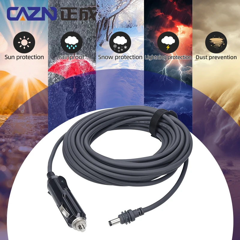DC Power Cable for Starlink Mini, Direct to Cigarette, 12V Adapter, Waterproof, 2m, 3M