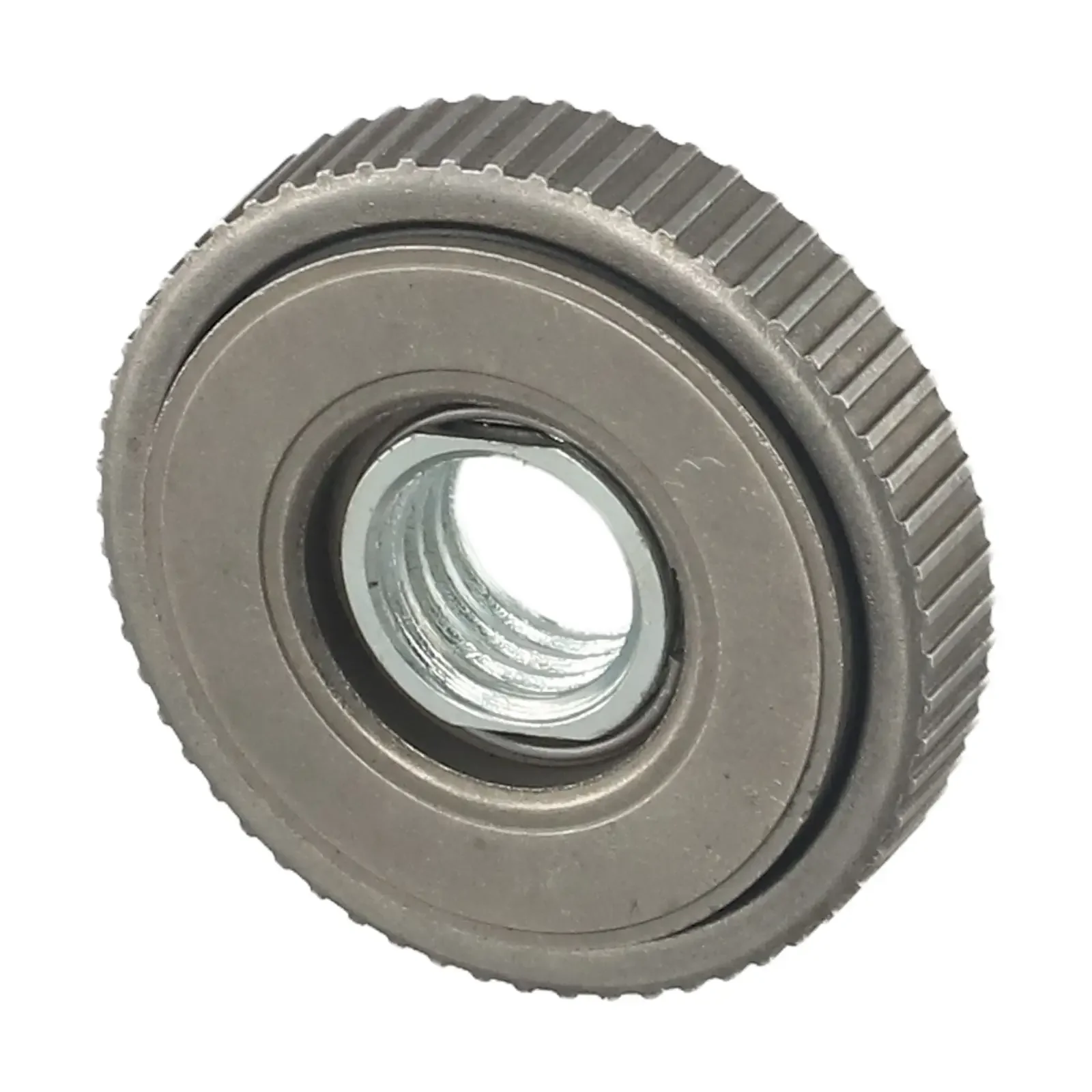 

Угловые шлифовальные средства Стопорная гайка шлифовальной машины Стальная конструкция Износостойкая быстросъемная конструкция Безопасное крепление для диска