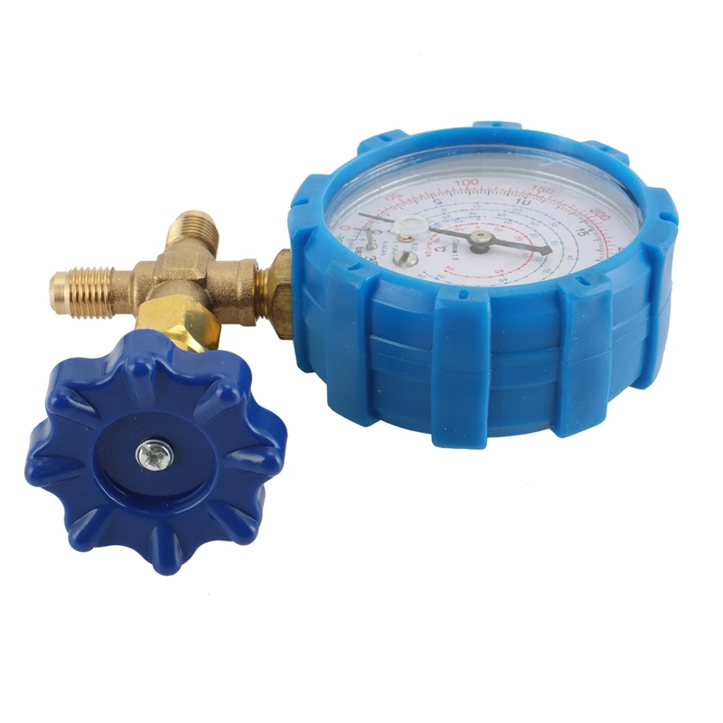 Meja pengisian pendingin 500Psi dengan katup On-Off, cocok untuk R22, R32, R410A