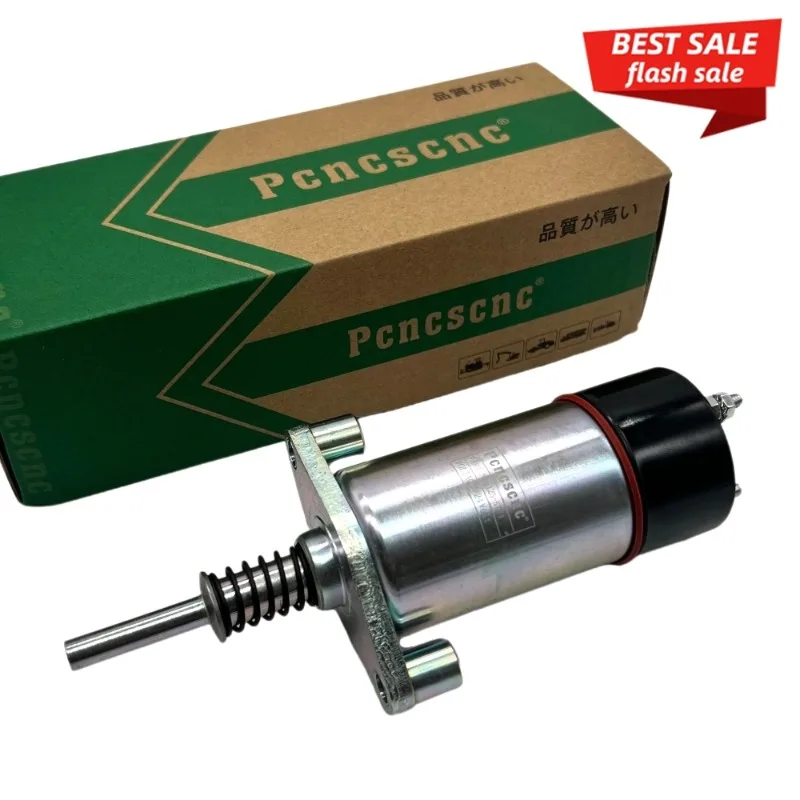 

24V Shutoff Solenoid 125-5774 1255774 for Caterpillar CAT Engine 3304 3304B 3306 3306B 3406B 3406C