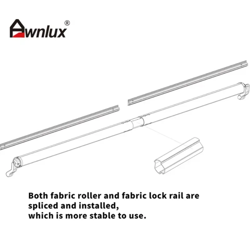 STLF إطار من سبائك الألومنيوم Rv الملحقات الخارجية مقطورة قافلة متنقل تخييم Rv الشريحة خارج المظلة #4