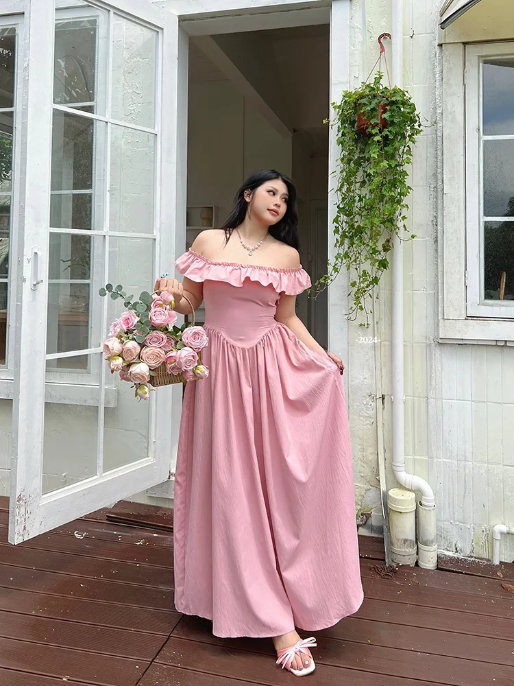 

Новинка: Летнее женское платье SOUL большого размера, белое, с одним открытым плечом, кружевной отделкой, для повседневной носки