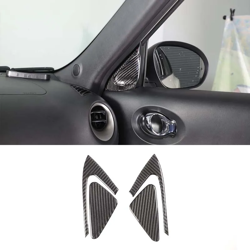 

For 2011-2019 Nissan juke/Infiniti ESQ Car A-pillar Inner Triangle Decoration Sticker Soft Carbon Fiber Automotive Accessories