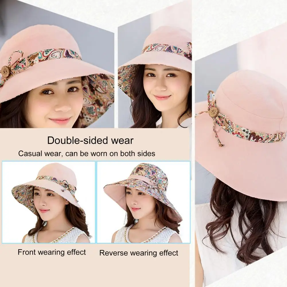 Elegant  Stylish Anti Sun Bow Cap Female Sun Hat All Match   for Outdoor