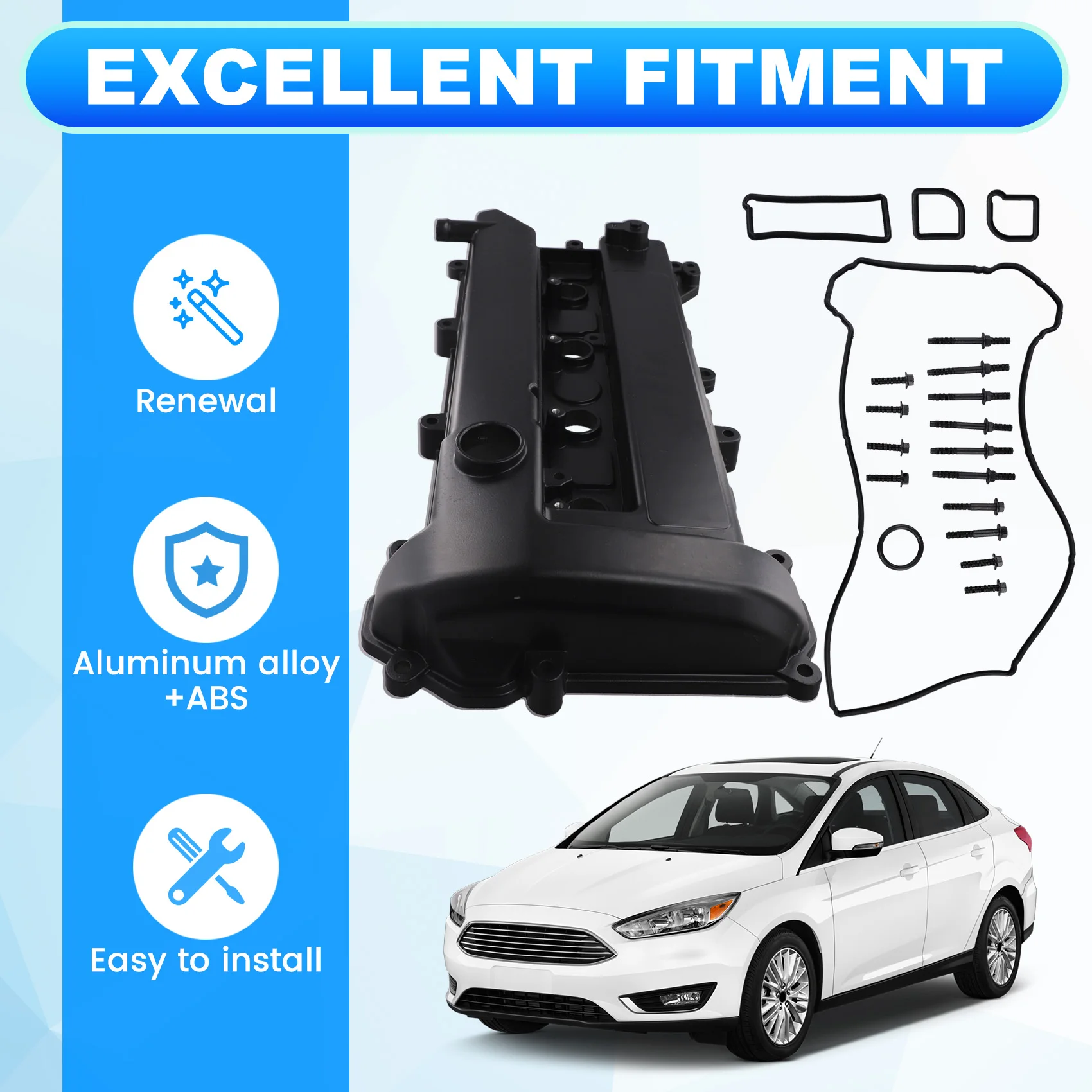 

NEW-5S6G6K272B Car Valve Cover Cylinder Cover For Ford Focus 5S6G6M293BB 5S6G6M293BA