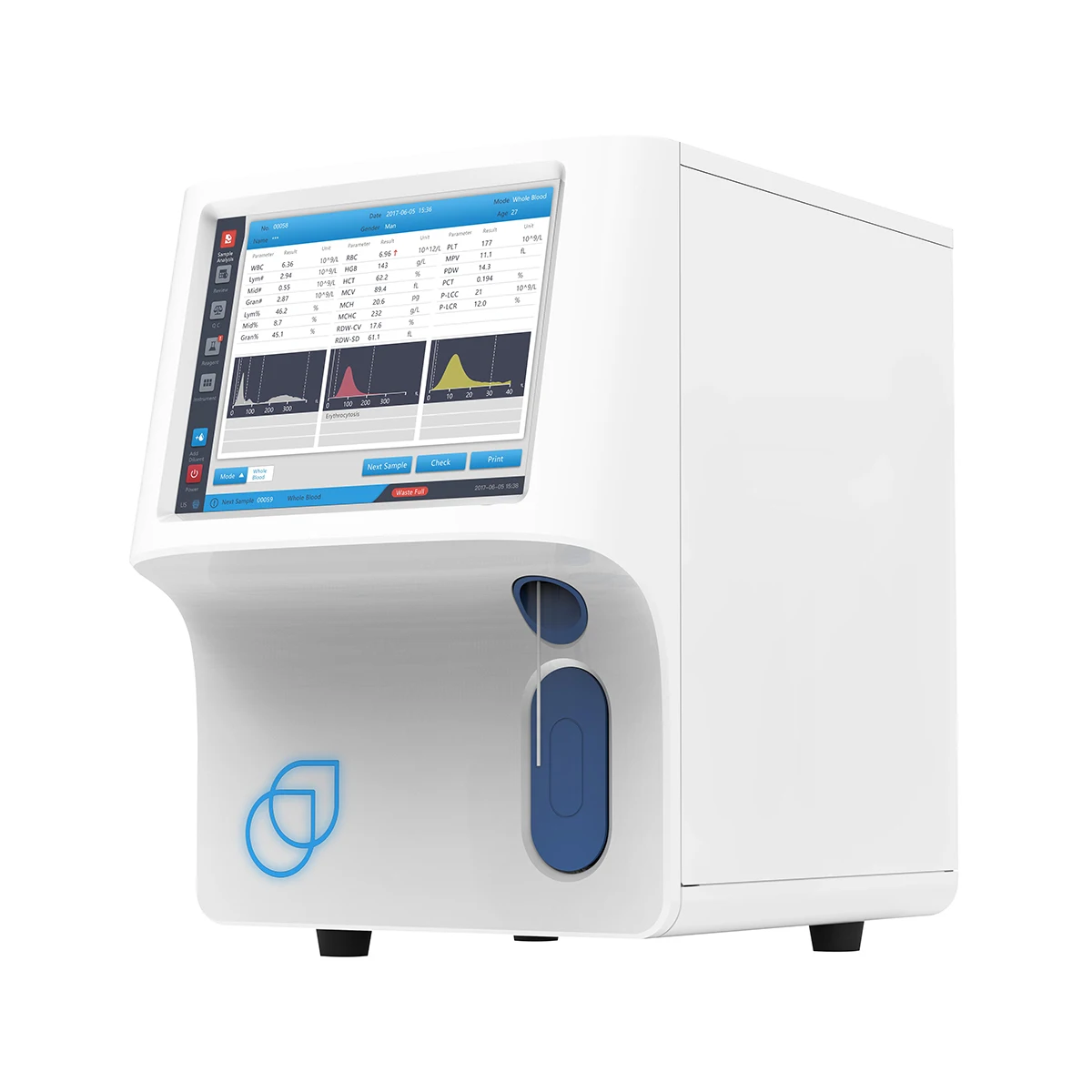 Zybio Z3 fully automatic 3-part hematology analyzer analizador de hematologia cbc machine for lab