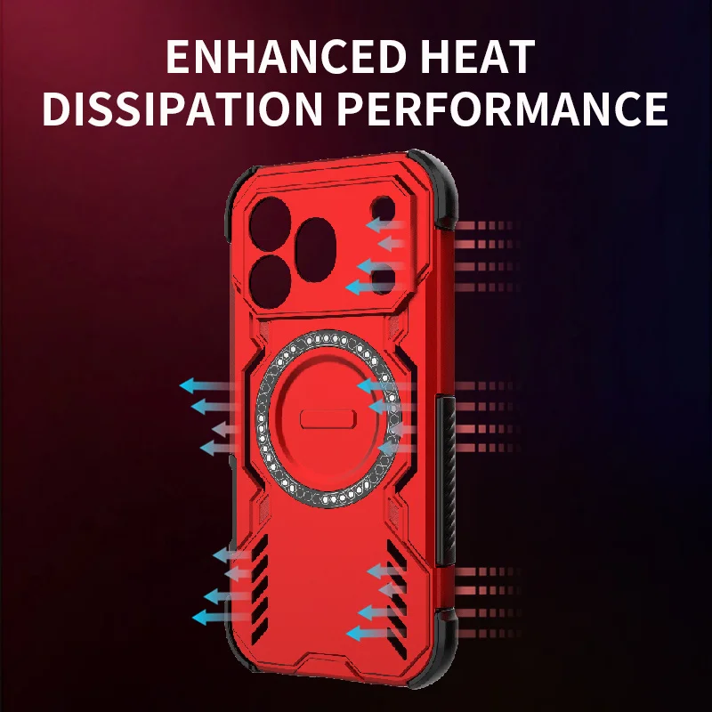 Heat Dissipation Case For Honor 600 Pro Cover Lens Protection Magnetic Wireless Charging Back Shell Fundas Coque view 3