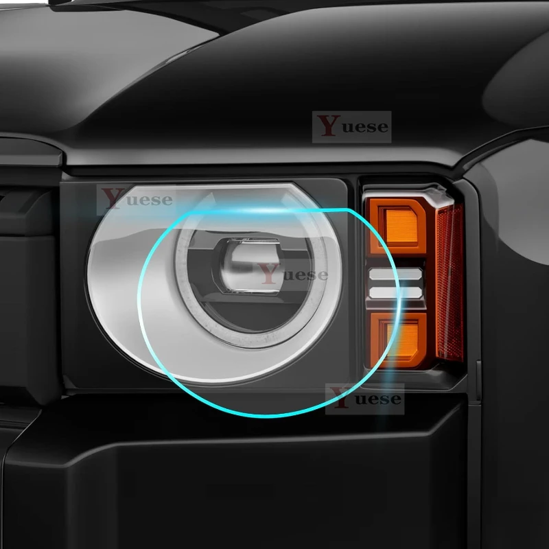 

Для Toyota Prado/Landcruiser 250 2024, автомобильная зеркальная пленка для предотвращения столкновений, прозрачная защитная оригинальная наклейка из ТПУ