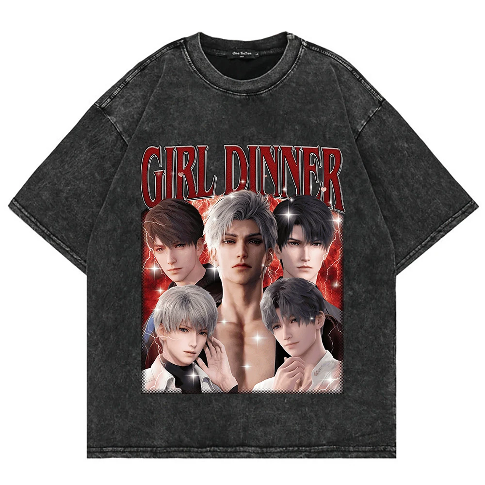 

2026 Trendy Y2K Oversized T-shirt, Washed 230GSM Pure Cotton Harajuku Style Tee,Unisex Short Sleeve O-Neck Casual Streetwear Top