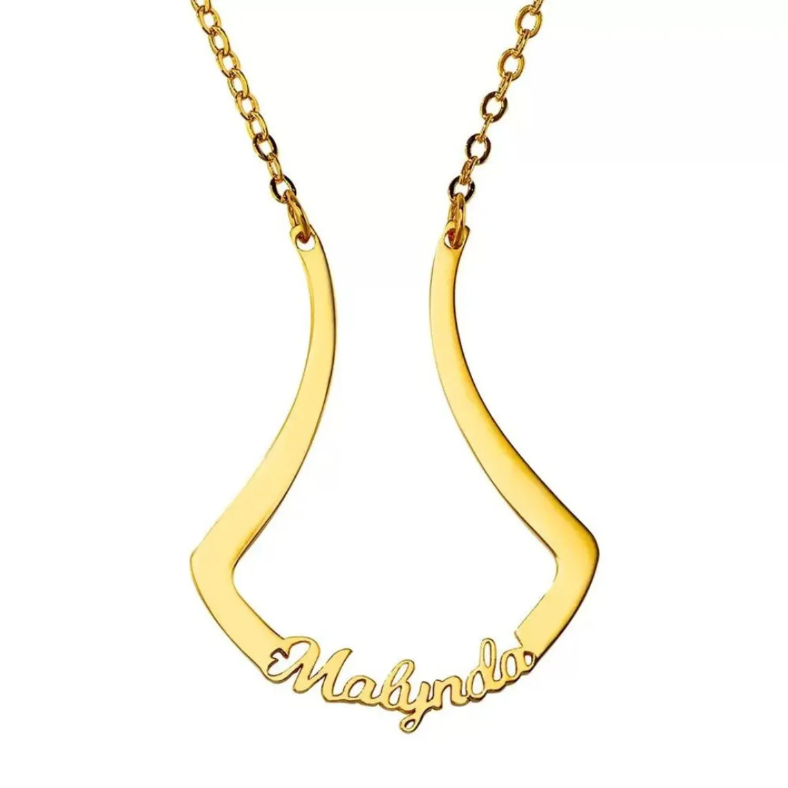 Benutzerdefinierte Ehering Halter Halskette Silber Ring Keeper Halskette Namensanhänger Edelstahl Charm Halskette Paare Geschenke