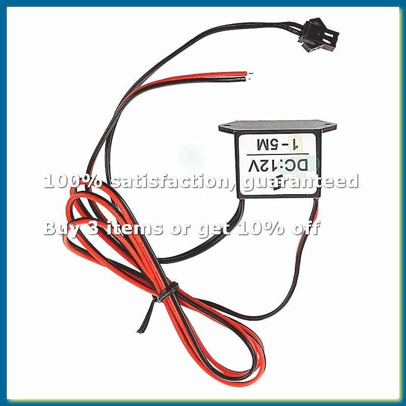 red-black cable DC 12V EL wire neon glow strip light driver unit inverter