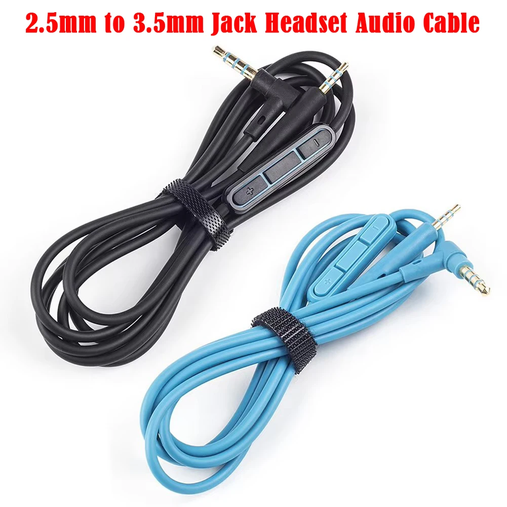For Quiet Comfort 25 QC25 QC35 QC45 SoundTrue OE2 OE2i SoundLink Headphone 2.5mm to 3.5mm Jack Headset Audio Cable With Mic