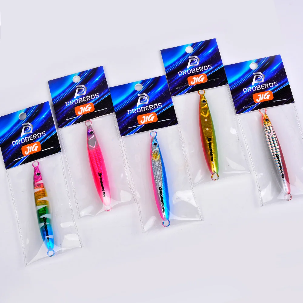 Proberos 20g/30g/40g/60g/80g Angelköder für Wolfsbarsch, Vertikaler Köder für Weitwürfe, Boot- und Uferangeln, Salzwasser-Angelköder – Detail 8