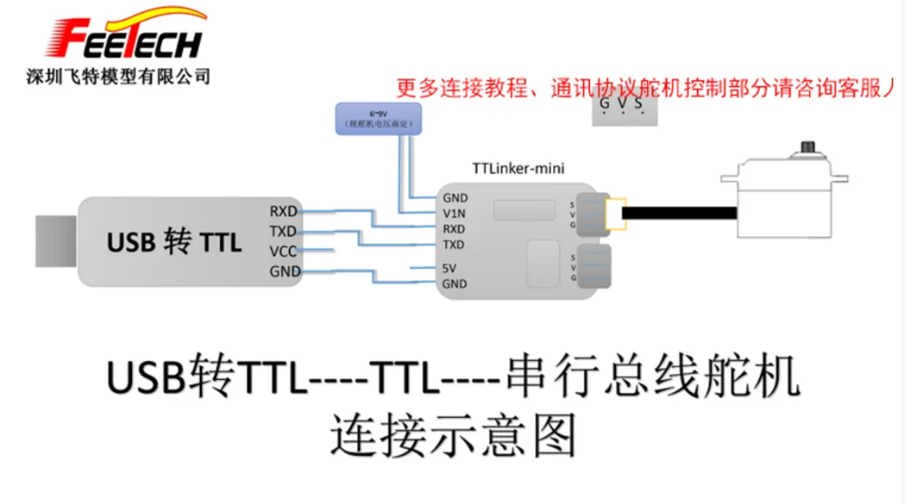Feetech SCS2332M Small High Torque Robot Servo Dynamixel Coding 6V 4.5 kg All Metal Case for 3D Printing Serial RC Parts Accs