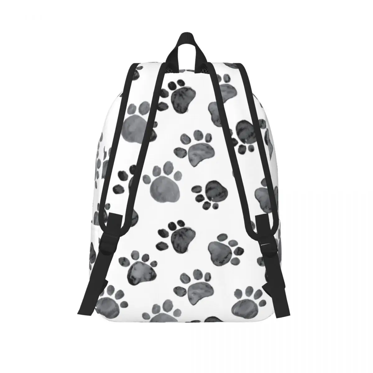 القط باو طباعة قماش حقائب الظهر للبنين بنات الكلب الكفوف يطبع مدرسة كلية حقائب السفر النساء الرجال الكتب يناسب كمبيوتر محمول 15 بوصة