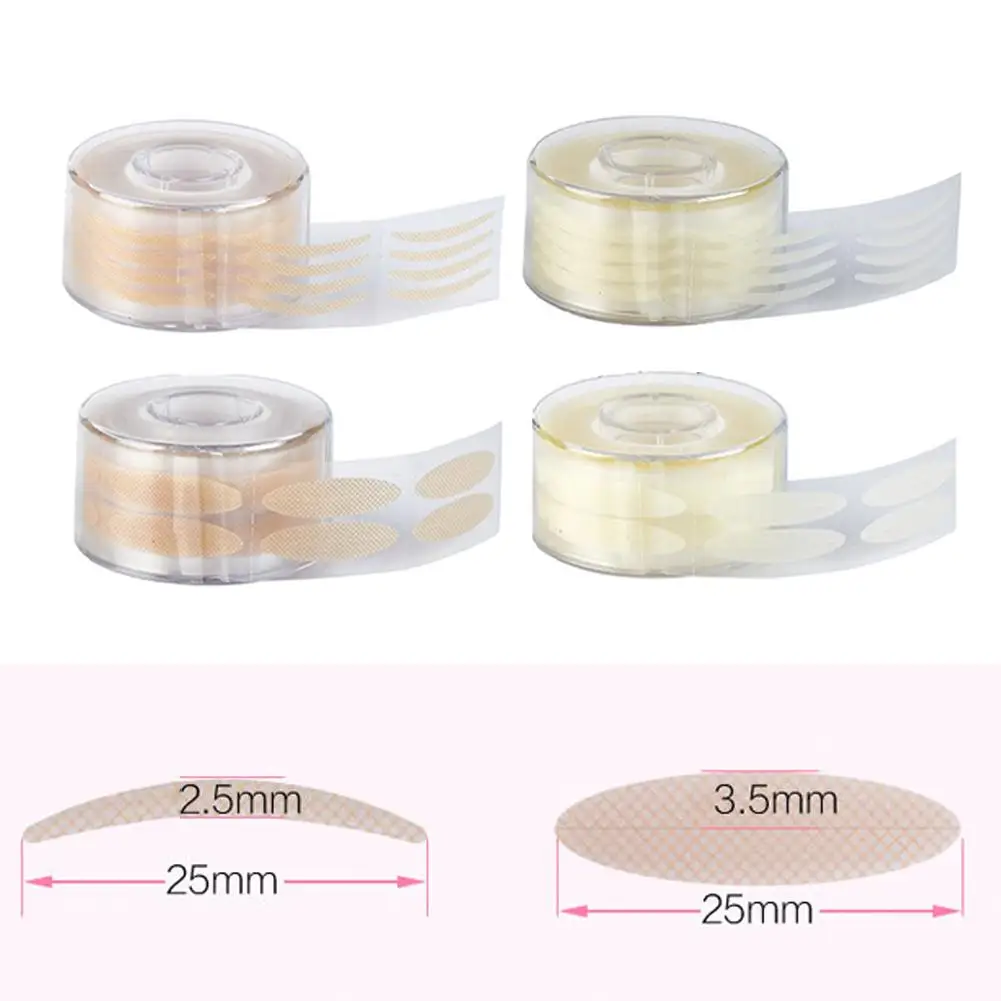 Bandes adhésives invisibles pour double paupière, maquillage cosmétique en gaze, autocollants en fibre imperméables fins et larges pour ensemble de barrage