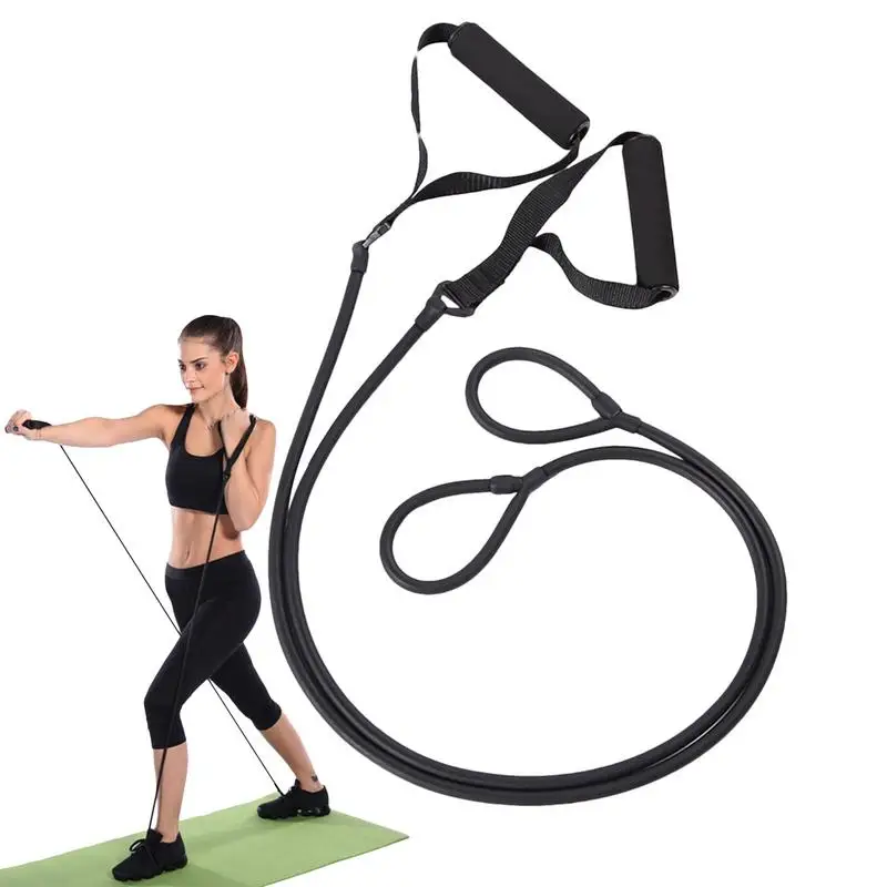 

Exercise Straps For Stretching With Handles Non-slip Elastic Yoga Fitness Strap Adjustable Multi-purpose Fitness Stretch Bands
