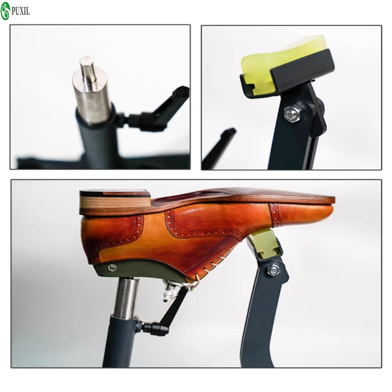 Adjustable Cordless Shoe Last - Left Right Bracket & Height Control For Hand Stitching/Shoe Repair, No Base Shoemaking Jig Tool