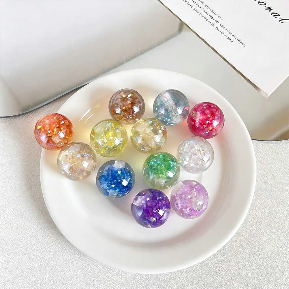 

Бусины из смолы Cordial Design, 16*16 мм, 100 шт., для изготовления украшений, с эффектом блесток, для рукоделия, круглые, ручной работы # 20082