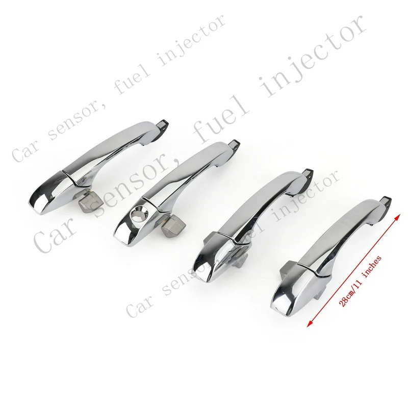 Q+ 4x Exterior Door Handle 4589009AH Chrome For Chrysler 300 / 300C 2005-10 ZY