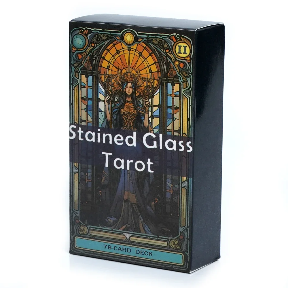 Tarot Cards Stained Glass Tarot Deck Divination and Insight Explore the Mystical World of Tarot Cards Oracle Card Board Game