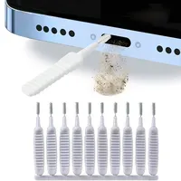 Earphone Accessories Charging Port Cleaning Brush 65mm Dust Hole Clean Mini Brush Bendable Mini Soft Round Brushes Cleaner Sets