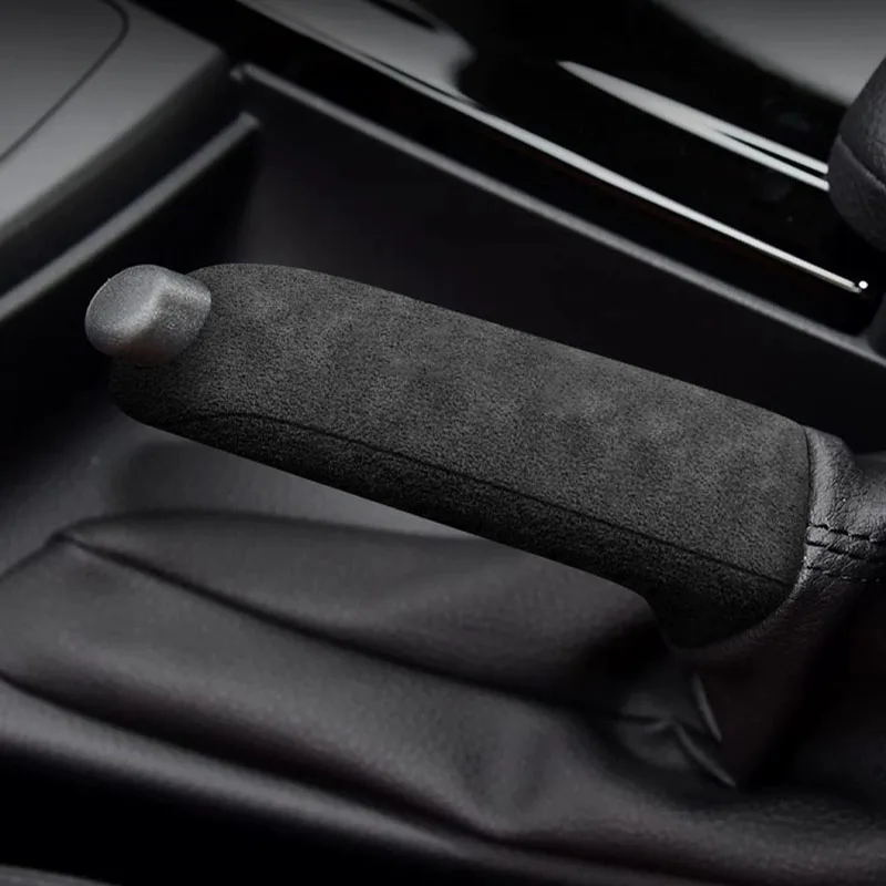 For BMW E90 F30 F20 F31 E60 F32 F36 F34 F22 X1 X3 X5 M3 M5 Suede Wrap Car Interior Handbrake Trim Cover Decorative Accessories