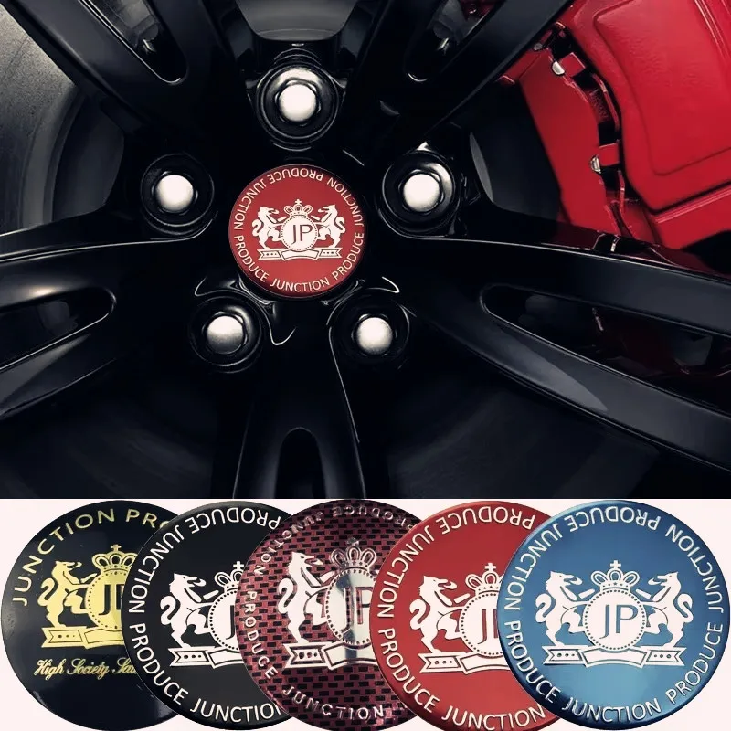 

4PCS JP Logo Car Wheel Center Hubcaps Styling Emblem Hub Rims Badge Stickers