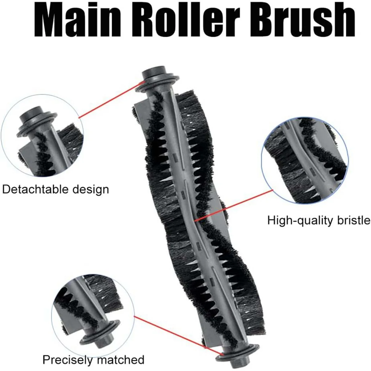 Replacement Parts Main Brush for AIRROBO P20 Robot Vacuum Cleaner Rolling Brush Easy Installation for Effective Cleaning