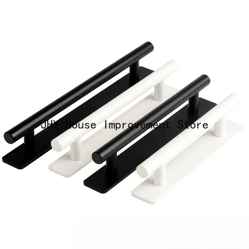 Punching-free Cabinet Door, Wooden Door Handle, Panning, Sliding Door, Window Handle, Nail-Free, Exposed White
