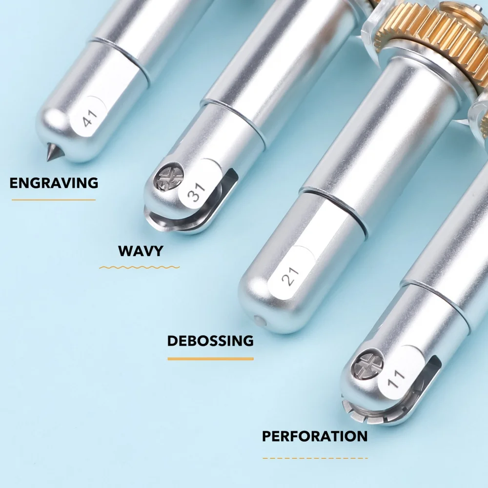 

1Pc Fine Debossing Tip with Housing Compatibale with Maker/maker 3/maker 4 Machine Engraving Tip Wavy Blade for Diy Gift Card