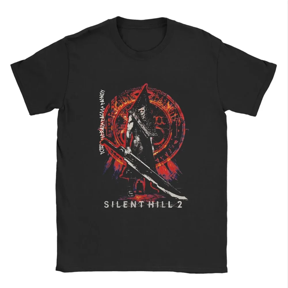 Silent Hill 2 3 Videogioco Nero Retro Gaming T-shirt Tee Uomo Donna Vacanza Casual Manica corta Tee Top T-shirt allentata Estate