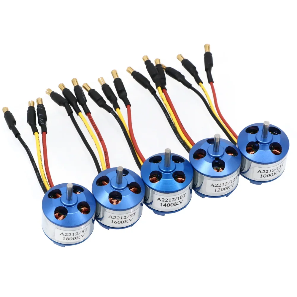 RoRuSA2212Brushless Outrunner Motor Set 4Pcs For RC Aircraft Plane Multi-copter-1000KV 1400KV 1800KV 2450KV 2700KV High-Speed Op