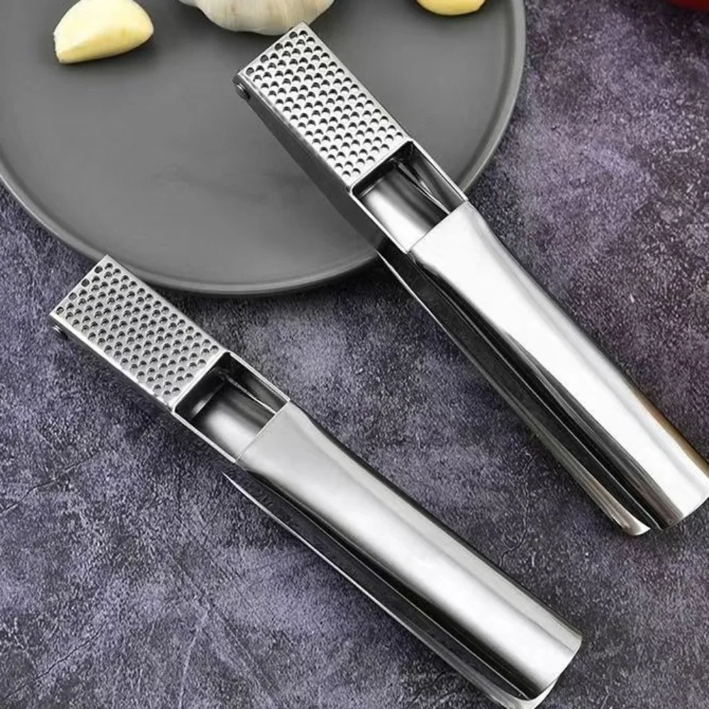

Stainless Steel Garlic Press Multi-functional Thickened Vegetable Chopper High Hardness Manual Garlic Crusher Restaurant
