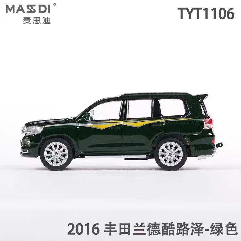 MASDI 1:64 Toyota Coaster Cruiser Land Cruiser die-cast alloy off-road Model collection Ornament, adult decoration.