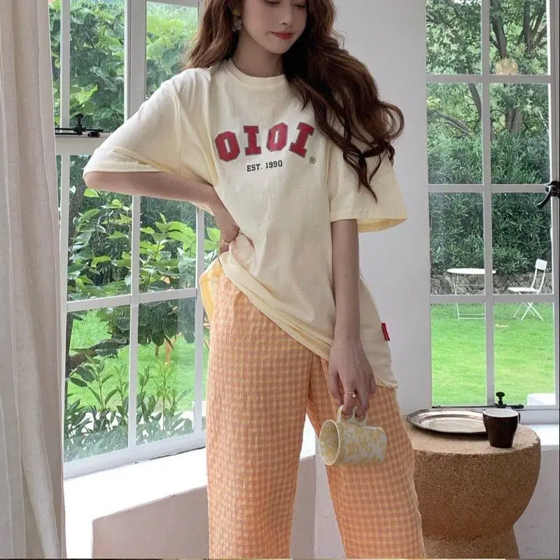 Orange plaid pants