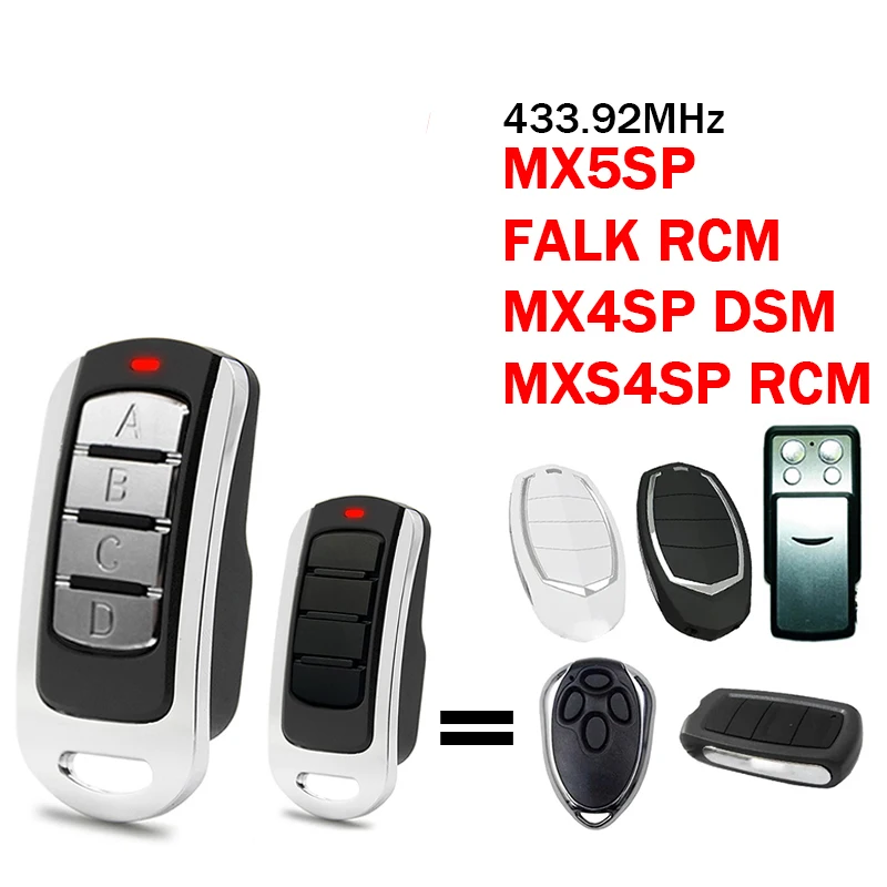 FALK RCM MOTORLINE Garage Remote Control Gate Command MX5SP MX4SP MXS4SP Garage Door Opener Compatible With MOTORLINE Command