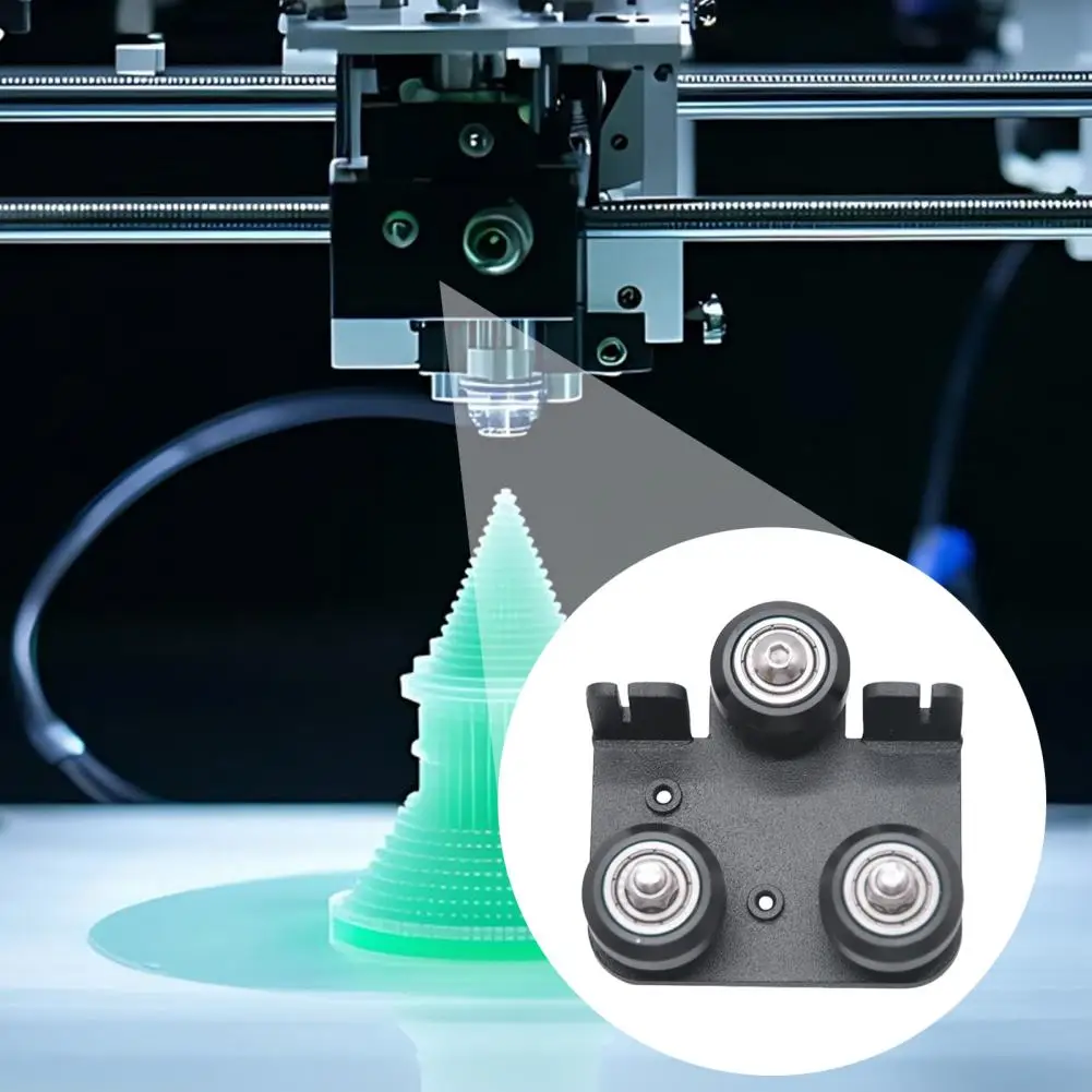 Easy Installation Printer Back Support 3d Extruder Back Support Plate for Ender-3 Cr10 Pro Heavy Duty Metal Pulley Bracket