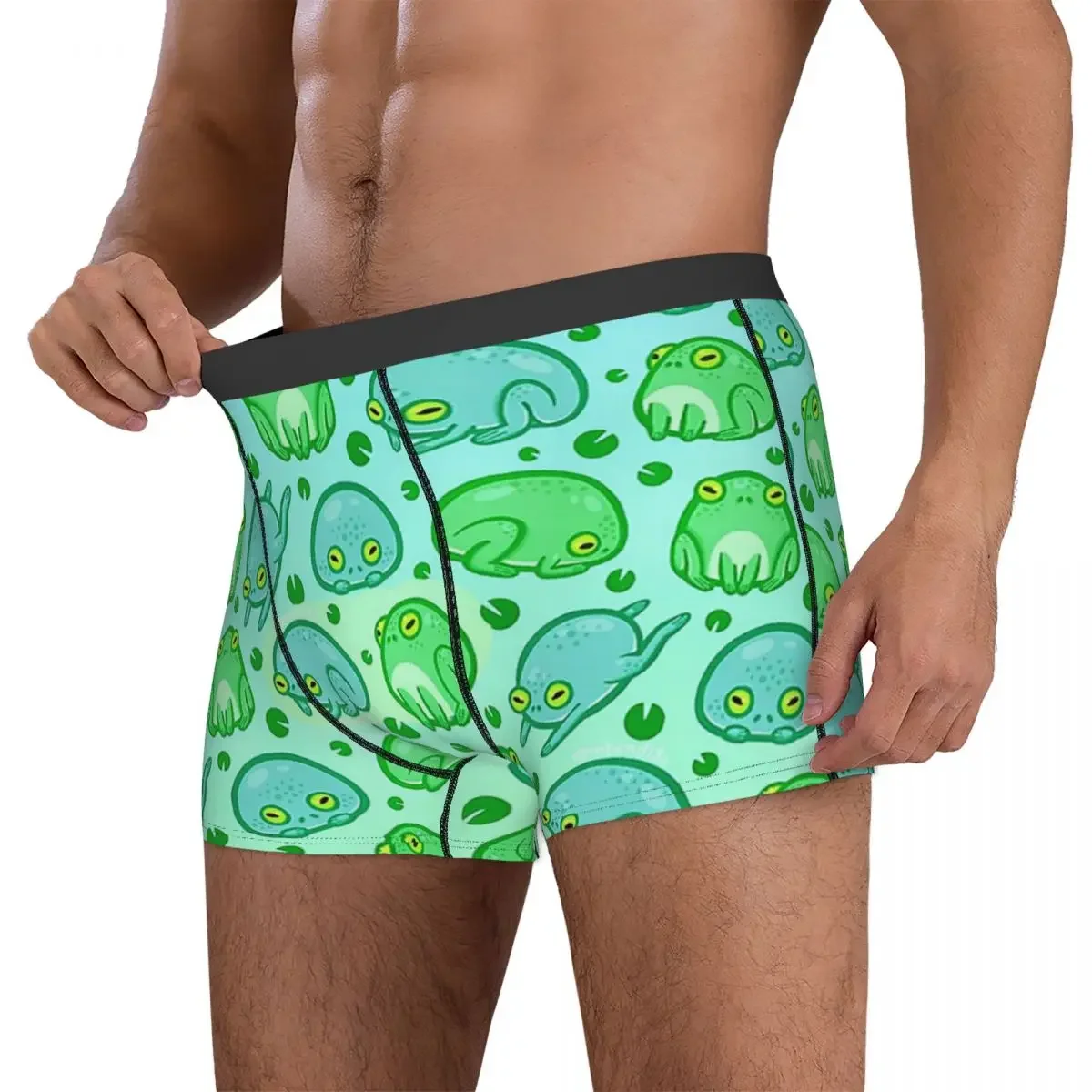 Boxer Underpants Shorts Friendly Frogs Panties Men Ventilate Underwear for Homme Man Boyfriend Gift